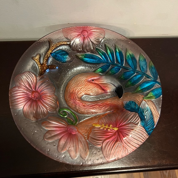 Other - Flamingo Fused Glass Bowl
